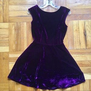 Beautiful purple velvet Tobi low-back dress